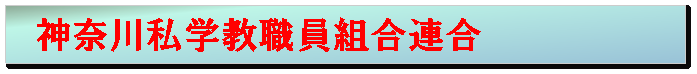 テキスト ボックス: 　神奈川私学教職員組合連合
